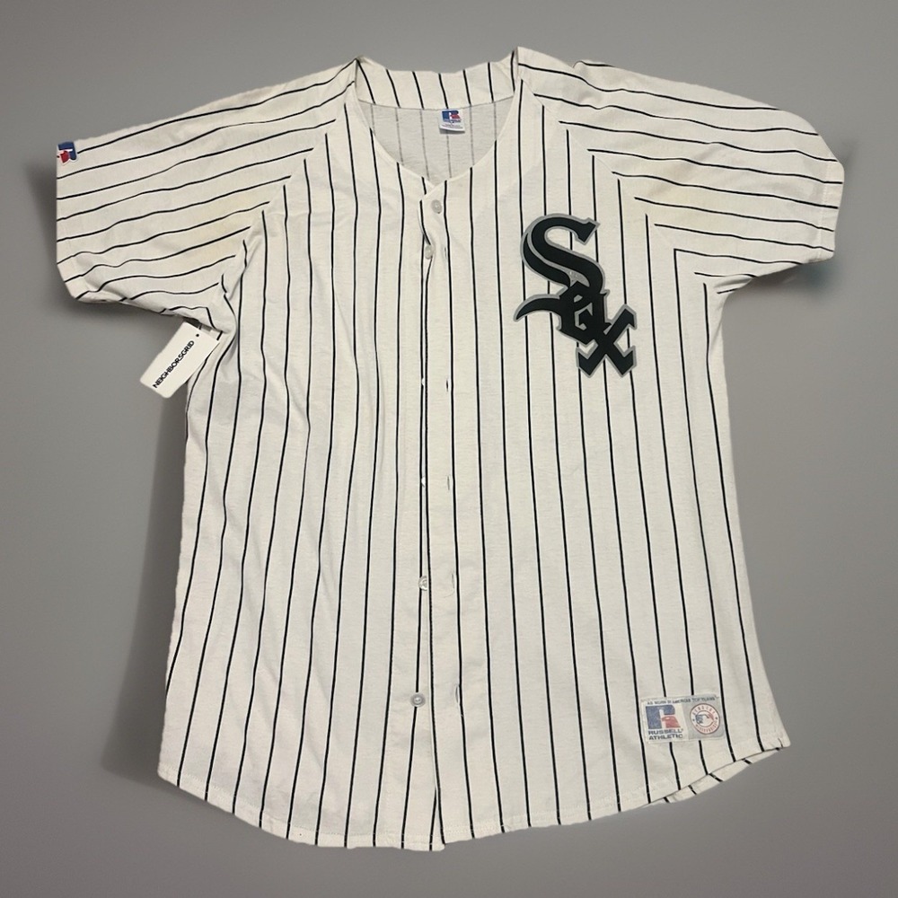 Russell Chicago White Sox Jersey Mens Large MLB Baseball Athletic Large